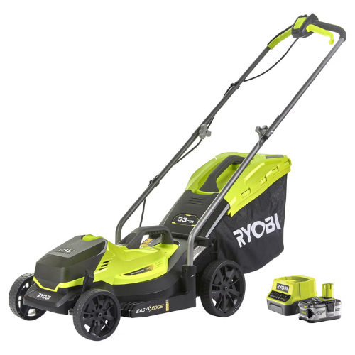 Ryobi gressklipper 18 V, 4 Ah-batteri, RLM18X33B40